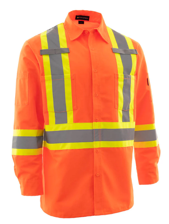 Forcefield Hi Vis Ripstop Safety Work Shirt 024-75100