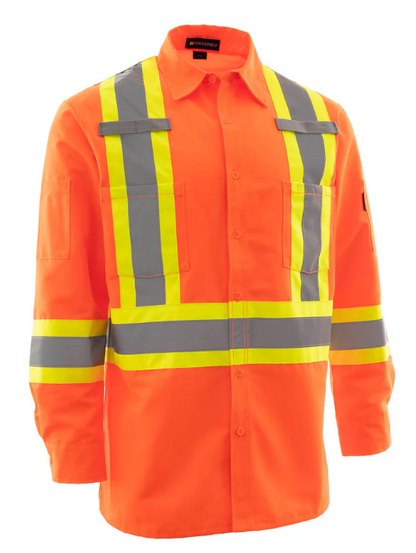 Forcefield Hi Vis Ripstop Safety Work Shirt 024-75100