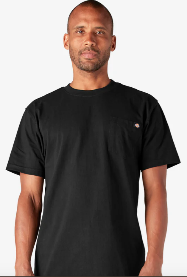 Dickies Heavyweight Short Sleeve Pocket T-Shirt - Black (BK) #WS450