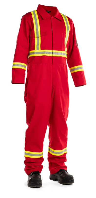 Forcefield FR Treated 100% Cotton Coverall with Reflective Tape 024-FRCRD