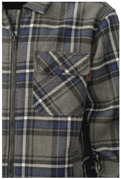 TOUGH DUCK SHERPA-BONDED FLANNEL JAC-SHIRT - WS15