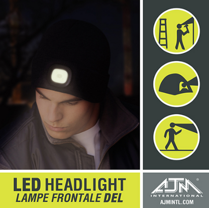 AJM International Acrylic Cuff Toque with LED Light - 9X539M