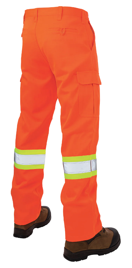 TOUGH DUCK RELAXED-FIT TWILL SAFETY CARGO WORK PANT - SP01