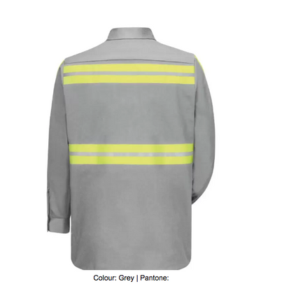 RED KAP® LONG SLEEVE ENHANCED VISIBILITY COTTON WORK SHIRT - SC30EN