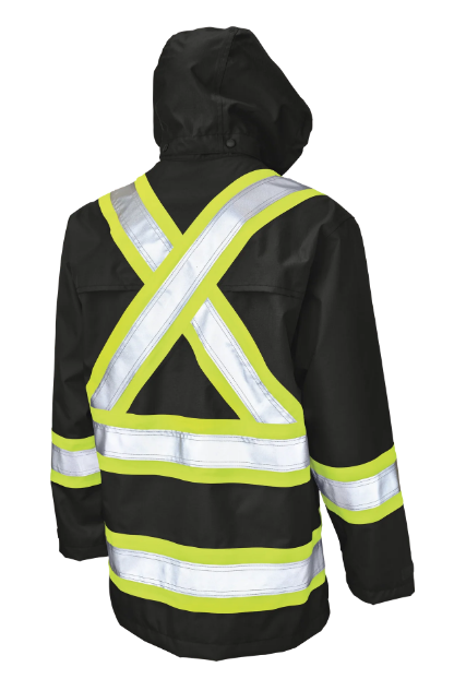 TOUGH DUCK RIPSTOP SAFETY RAIN JACKET -  S372