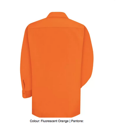 RED KAP® ENHANCED VISIBILITY LONG SLEEVE WORK SHIRT - SS14-EHV