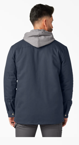 Dickies Water Repellent Duck Hooded Shirt Jacket