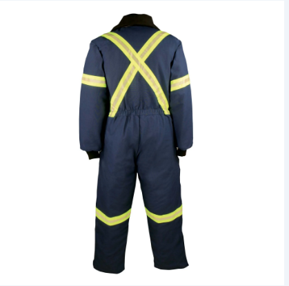 BIG BILL®   Duck Insulated Coverall with Reflective Tape - Navy - 804RT