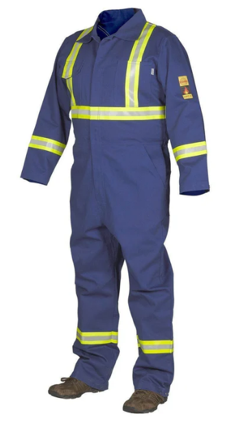 Forcefield FR Treated 100% Cotton Coverall with Reflective Tape 024-FRCBU