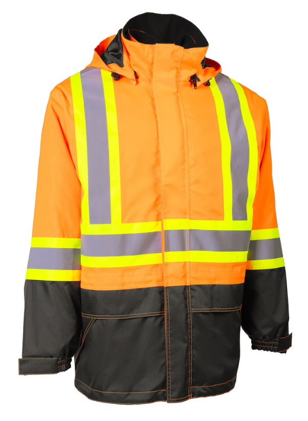 Forcefield "Torngat" Premium Ripstop 4-in-1 Hi-Vis Safety Parka 024-EN705ROR-TG
