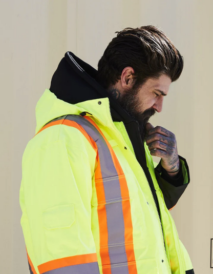 Forcefield 7-in-1 Hi Vis Safety Parka 024-EN705R