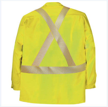 Big Bill® High Visibility Flame Resistant Button Down Dress Shirt - Yellow - 148BDTY7