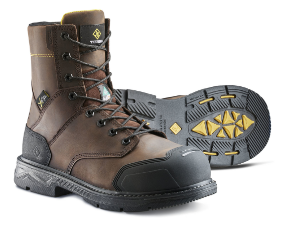 Men's Terra Patton 8" Aluminum Toe Safety Work Boot with Internal Met Guard - 839KDB