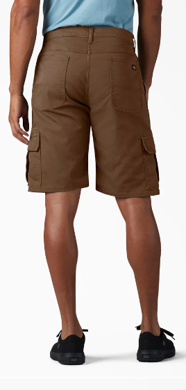 Dickies FLEX Relaxed Fit Duck Cargo Shorts, 11"
