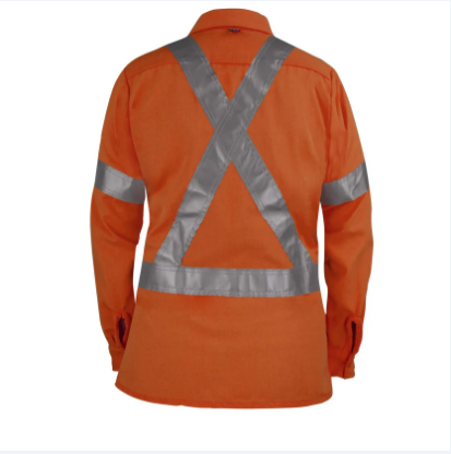 Big Bill® Westex® UltraSoft® Women’s High Visibility Flame Resistant Work Shirt - Orange - 288US7