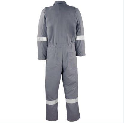 Big Bill® Flame Resistant Industrial Coverall Westex Ultrasoft® with Reflective Material 7 oz - Gray - TX1308US7
