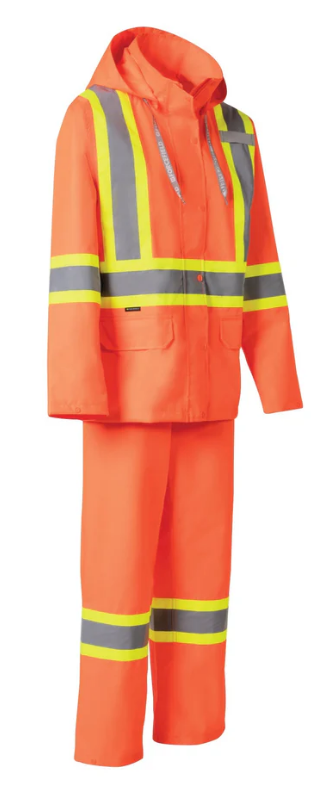 Forcefield Women's Hi-Vis Waterproof Rain Suit 023-WHVRSSOR