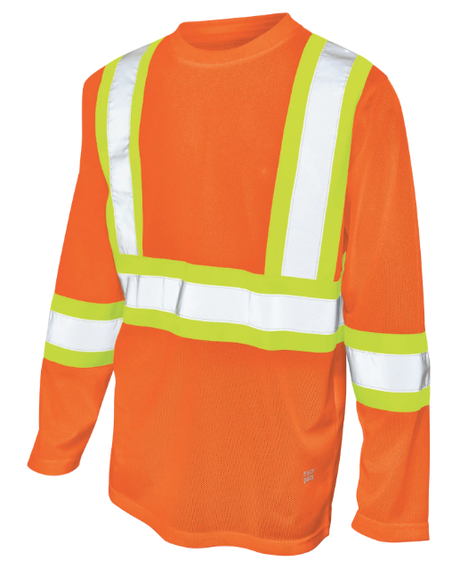 TOUGH DUCK MICRO MESH LONG-SLEEVE SAFETY T-SHIRT - ST10