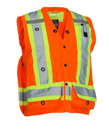 Forcefield Hi Vis Safety Surveyor's Vest 022-TVSURV168