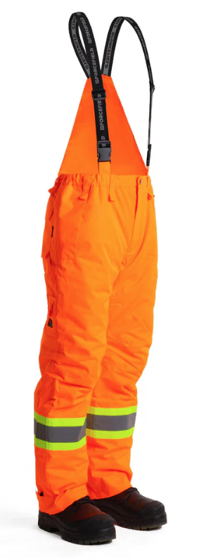 Forcefield Hi-Vis Orange Flame-Resistant (FR) Ripstop Light Weight Bib Pants 024-FR235-LW-OR