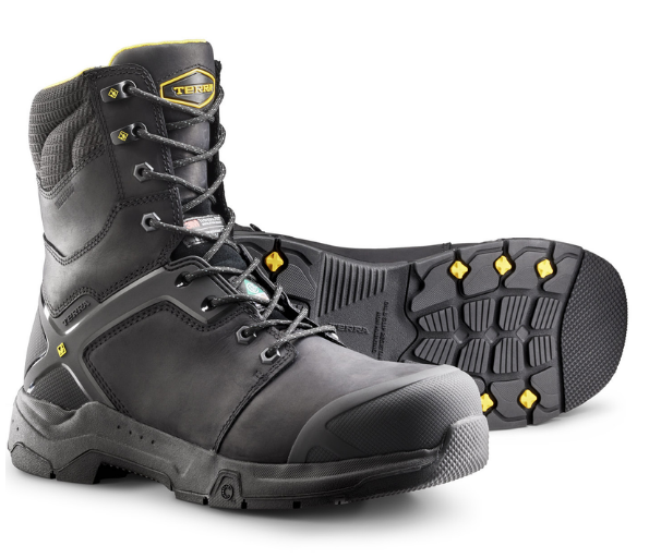 Men's Terra Carbine 8" Waterproof Composite Toe Safety Work Boot - 4TCRBK/4TCRBN/4TCRWT
