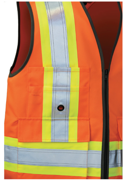 TOUGH DUCK POLY TWILL DELUXE SAFETY VEST - SV12