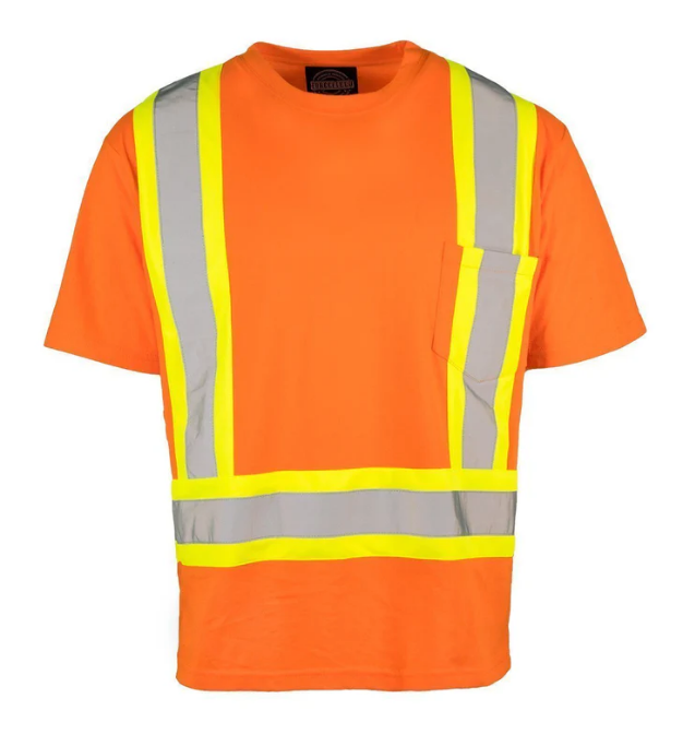 Forcefield Ultracool Poly/Cotton Crew Neck Short Sleeve Safety Tee Shirt with Chest Pocket 022-TCCBE