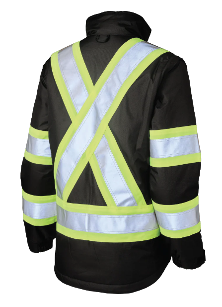 TOUGH DUCK WOMEN'S POLY OXFORD 5-IN-1 SAFETY JACKET - SJ46