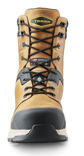 Men's Terra Carbine 8" Waterproof Composite Toe Safety Work Boot - 4TCRBK/4TCRBN/4TCRWT