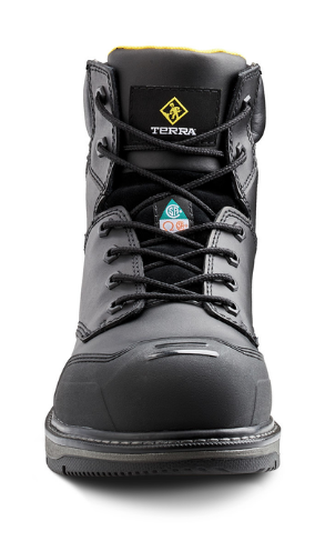 Men's Terra Patton 6" Aluminum Toe Safety Work Boot - 4NS6BK/4NS6BN