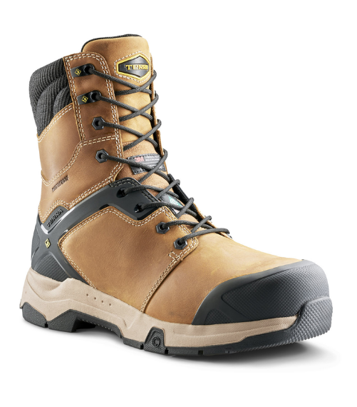 Men's Terra Carbine 8" Waterproof Composite Toe Safety Work Boot - 4TCRBK/4TCRBN/4TCRWT