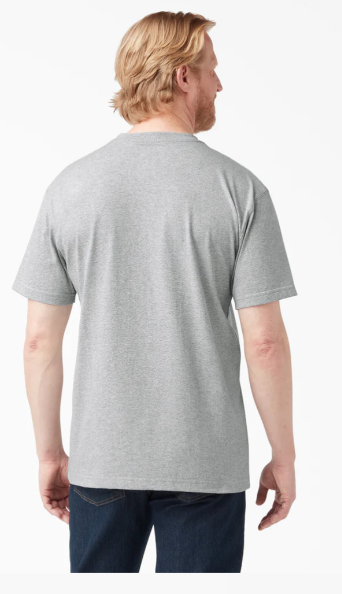 Dickies Heavyweight Short Sleeve Pocket T-Shirt - Heather Gray (HG) #WS450