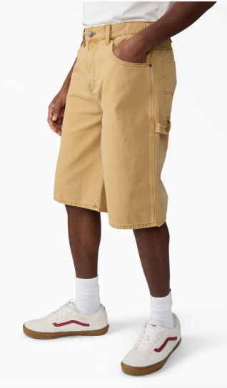 Dickies Worn In Relaxed Carpenter Duck Shorts, 13"