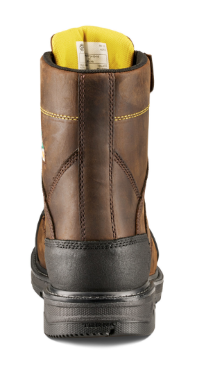 Men's Terra Patton 8" Aluminum Toe Safety Work Boot with External Met Guard - 1314DB