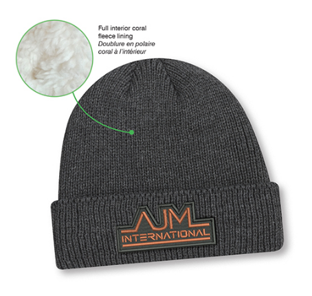 AJM International Acrylic / Polyester Coral Fleece Cuff Toque - 9D230M