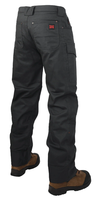 TOUGH DUCK RELAXED FIT FLEECE-LINED TOUGH FLEX TWILL CARGO PANT WITH 360° STRETCH WAIST - WP06