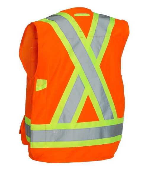 Forcefield Hi Vis Safety Surveyor's Vest 022-TVSURV168