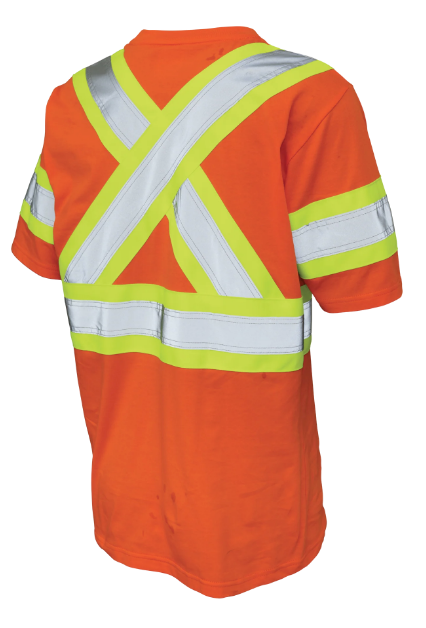 TOUGH DUCK COTTON JERSEY SHORT-SLEEVE SAFETY T-SHIRT - ST11