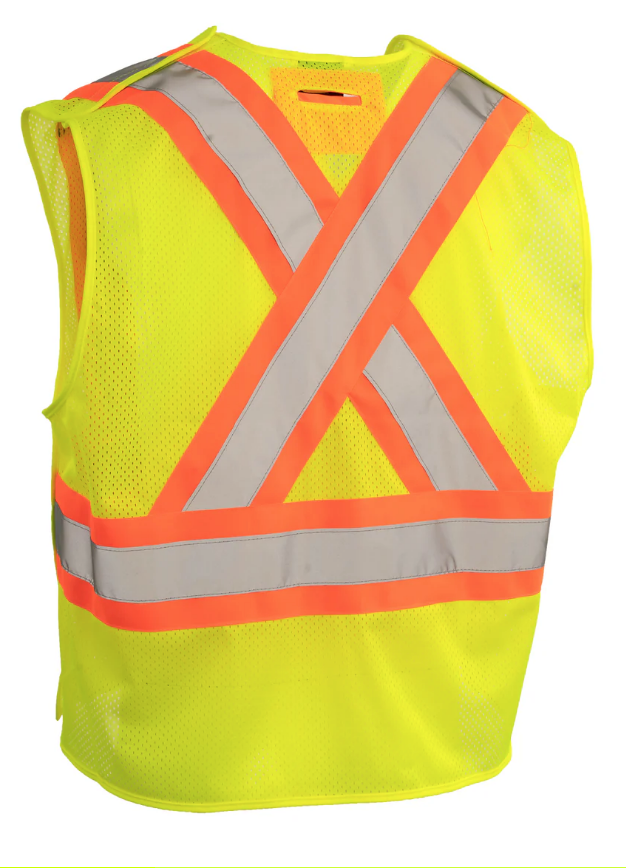 Forcefield 5-Point Tear-Away Mesh Traffic Vest 022-TV9