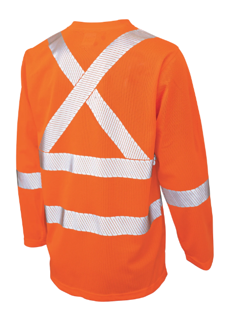 TOUGH DUCK MICRO MESH LONG-SLEEVE SAFETY T-SHIRT WITH POCKET - ST08