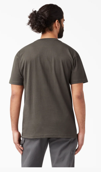 Dickies Heavyweight Short Sleeve Pocket T-Shirt - Black Olive (BV) #WS450