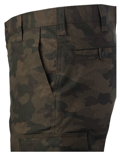 TOUGH DUCK RELAXED-FIT CAMO FLEX DUCK SAFETY CARGO UTILITY PANT - SP04