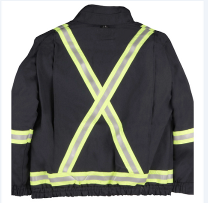 Big Bill® Westex UltraSoft® Unlined Flame Resistant Jacket with Reflective Tape - L495US9