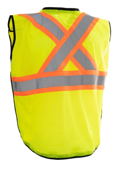 Forcefield Deluxe Zip-up Safety Vest 5 Point Tear-away 022-TV188