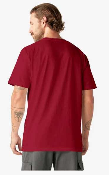Dickies Heavyweight Short Sleeve Pocket T-Shirt - English Red (ER) #WS450