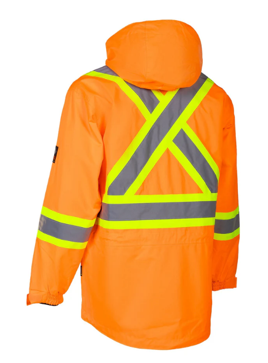 Forcefield Hi-Vis Orange Flame-Resistant (FR) Ripstop Light Weight Jacket 024-FR705-LW