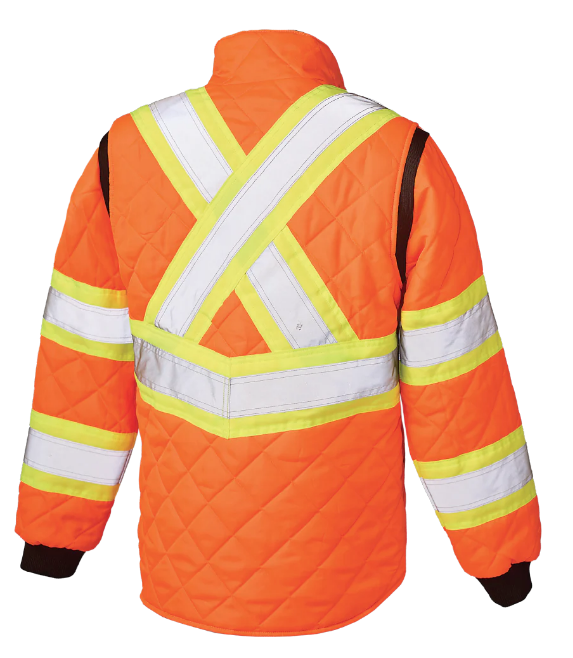 TOUGH DUCK WOMEN'S QUILTED SAFETY FREEZER JACKET - SJ47