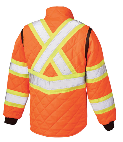 TOUGH DUCK WOMEN'S QUILTED SAFETY FREEZER JACKET - SJ47