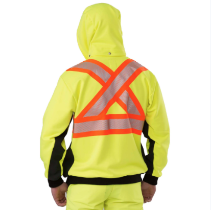 BIG BILL® High Visibility Zip-Front Hoodie with Reflective Material - RT37HVF7