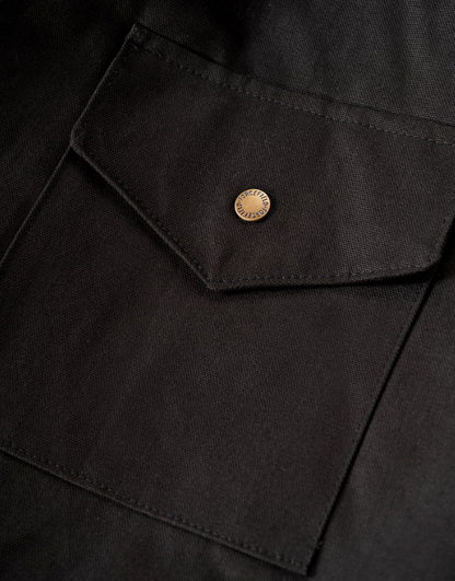 Forcefield Winter Lined Black Cotton Canvas Coverall 024-GA34